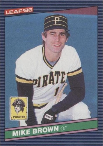 1986 Leaf Canadian - Mike Brown #256