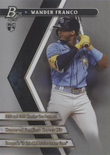 スポーツ選手 2022 Topps Green Ref 99 Wander Franco RC Wander Franco 2022 Bowman Platinum Rookie Green Card RC /99