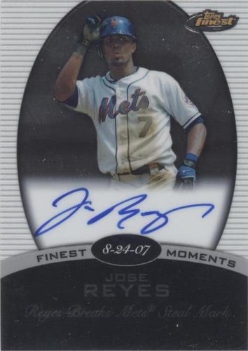 2008 Topps Finest - Jose Reyes #FMA-JR