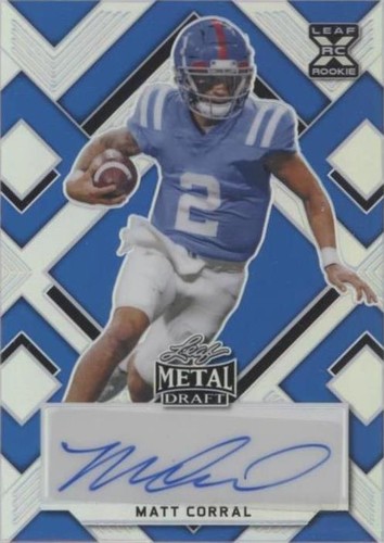 2022 Leaf Metal Draft Matt Corral #BA-MC2