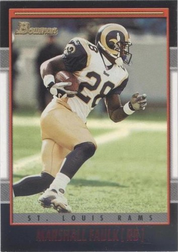 2001 Bowman Marshall Faulk #14
