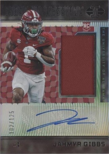 2023 Panini Chronicles Draft Picks Jahmyr Gibbs #II-JG