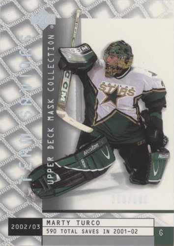 2002-03 Upper Deck Mask Collection - Marty Turco #95