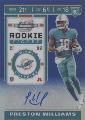 2019 Panini Contenders Optic Preston Williams #154