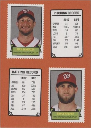 2018 Topps Throwback Thursday #TBT - Bryce Harper Max Scherzer #48