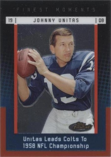 2006 Topps Finest Johnny Unitas #JU3