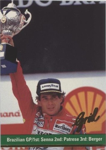 1992 AMADA FORMULA 1 FIGHTING SPIRIT #41 AYRTON SENNA SGC 8 | eBay