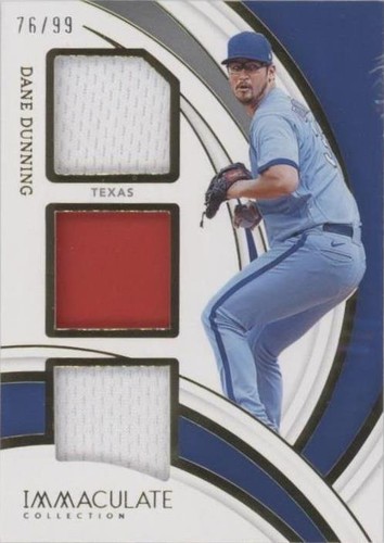 2022 Panini Immaculate Collection - Dane Dunning #IMT-DD