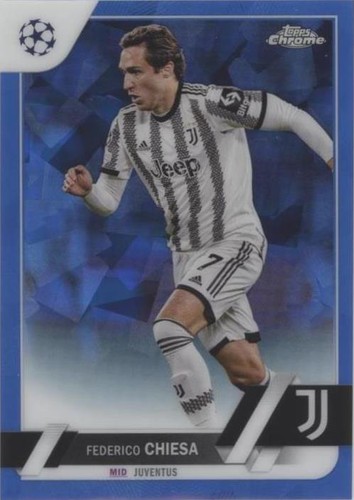 2022-23 Topps Chrome Sapphire Edition UEFA Club Competitions Federico Chiesa #83