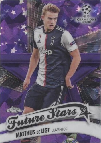 2019-20 Topps Chrome UCL Sapphire Edition Matthijs de Ligt #FS-MDL