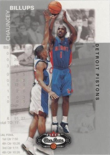 2002-03 Fleer Box Score - Chauncey Billups #72