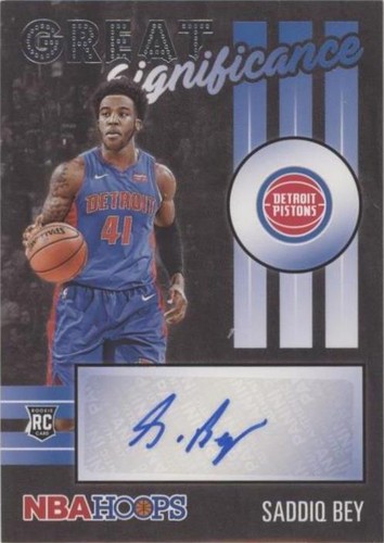 2020-21 Panini NBA Hoops - Saddiq Bey #GS-SBY