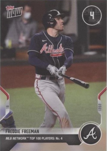 2021 Topps Now MLB Network Top 100 Players - Freddie Freeman #T-4