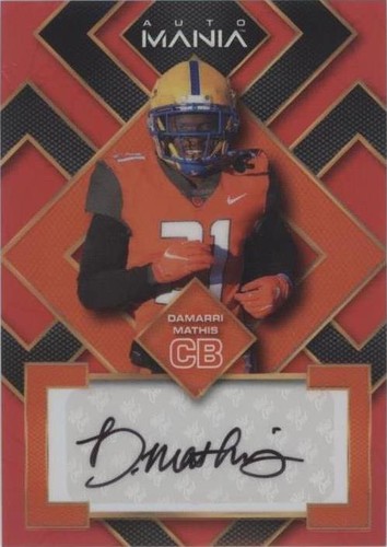 2022 Wild Card Auto Mania Damarri Mathis #AM-SQ64