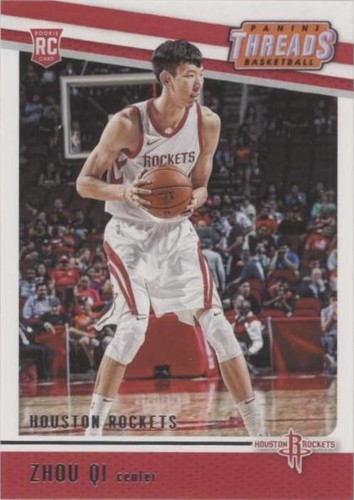 2017-18 Panini Threads - Zhou Qi #91