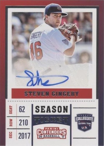 2017 Panini Elite Extra Edition - Steven Gingery #USAT-SG