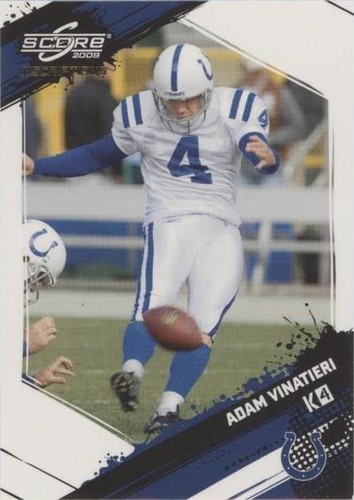 2009 Score Inscriptions Adam Vinatieri #122