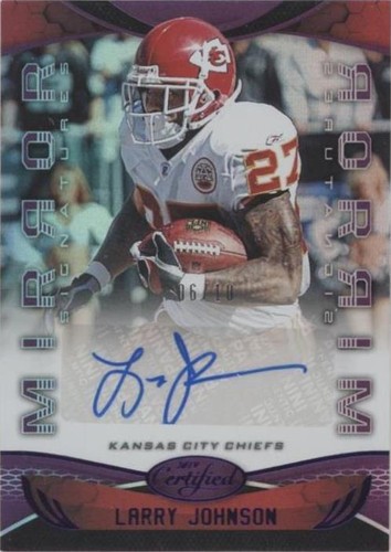 2024 LARRY JOHNSON PANINI CERTIFIED MIRROR PARALLEL AUTO /50