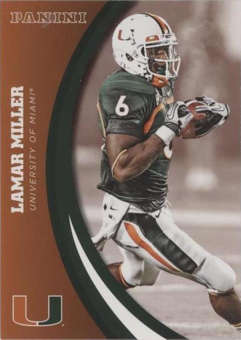 2015 Panini Miami Hurricanes Lamar Miller #43