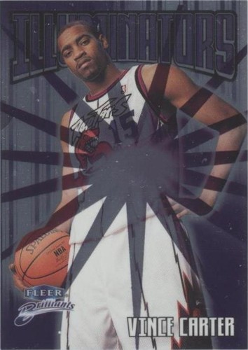 1998 Fleer Brilliants ILLUMINATORS #105 VINCE CARTER RC Rookie HOF