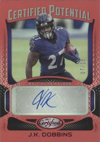 2021 Panini Certified J.K. Dobbins #CP-JKD