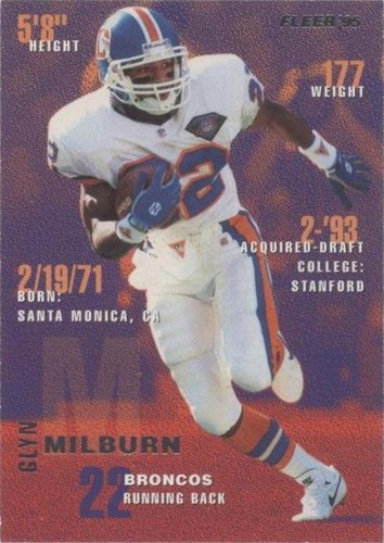 1995 Fleer Glyn Milburn #112
