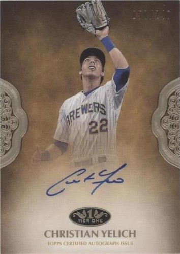 2019 Topps Tier One - Christian Yelich #PPA-CYE