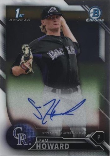 2016 Bowman Chrome - Sam Howard #BCAP-SH