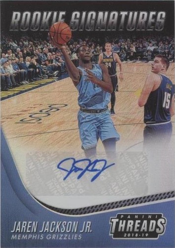 2018-19 Panini Threads - Jaren Jackson Jr. #4