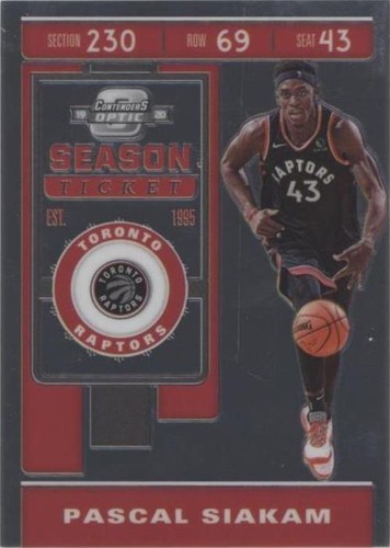 Pascal Siakam Toronto Raptors Optic Rookie Autograph Card | eBay