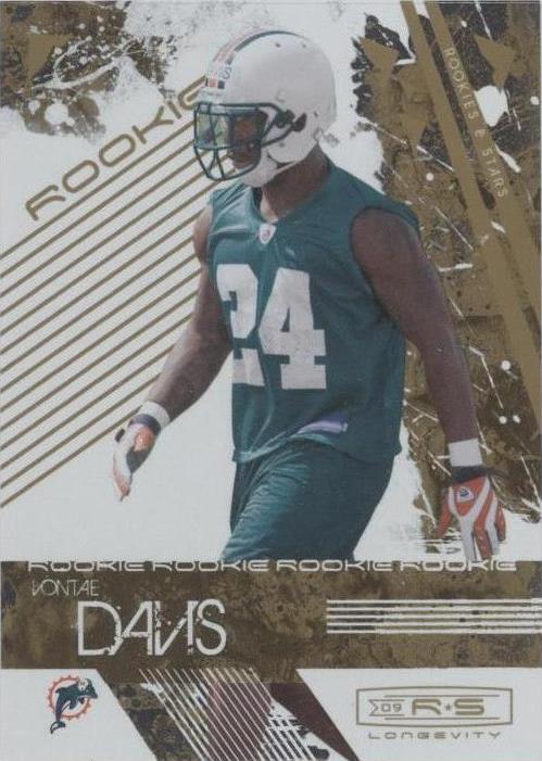 2009 Donruss Rookies & Stars Longevity Vontae Davis #199