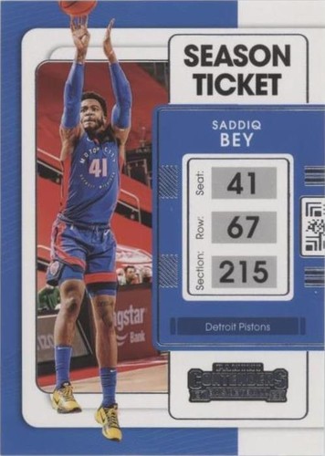 2021-22 Panini Contenders - Saddiq Bey #98