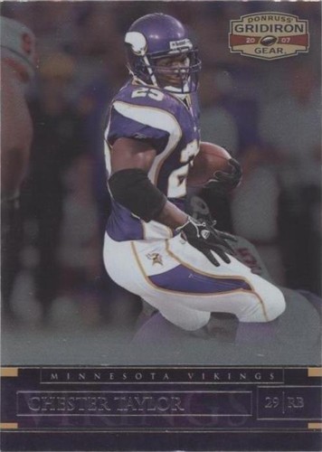 2007 Donruss Gridiron Gear Chester Taylor #24