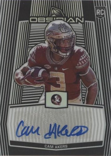 2020 Panini Obsidian Draft Picks Cam Akers #50