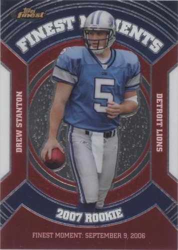 2007 Topps Finest Drew Stanton #RFM-DS