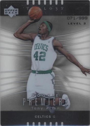 2004-05 Upper Deck Trilogy - Tony Allen #115