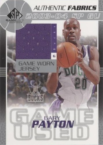 2003-04 SP Game Used - Gary Payton #GP-J