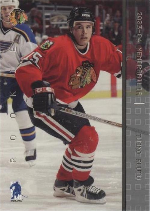 2003-04 In the Game Be A Player Memorabilia - Tuomo Ruutu #171