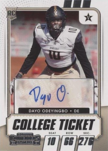 2021 Panini Contenders Draft Picks Dayo Odeyingbo #232