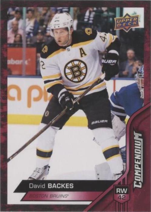 2016-17 Upper Deck Compendium - David Backes #619