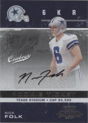 2007 Playoff Contenders Nick Folk #204