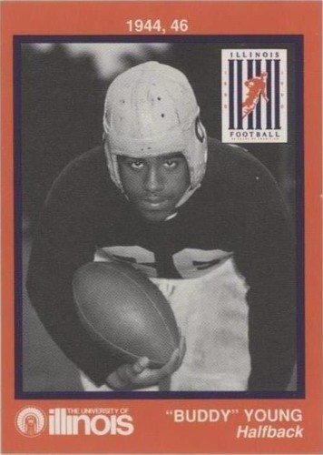 1990 University of Illinois Fighting Illinini 100 Years of Tradition Team Issue Buddy Young #6