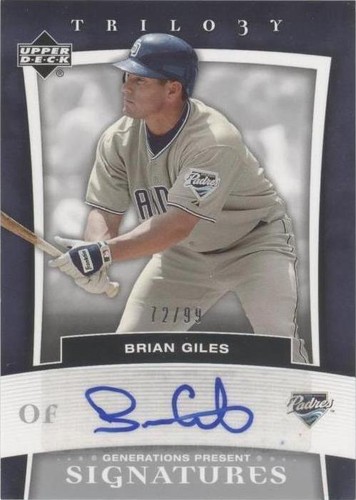 2005 Upper Deck Trilogy - Brian Giles #PR-BG