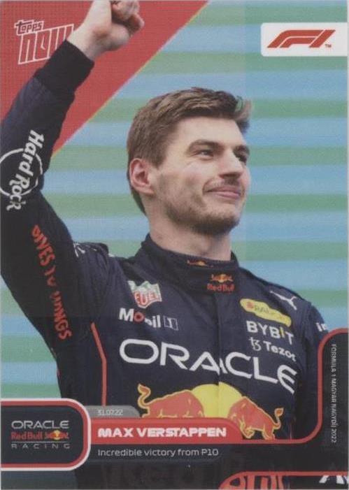 2022 Topps Now F1 - Max Verstappen #047