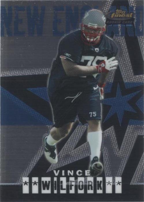 2004 Topps Finest Vince Wilfork #86