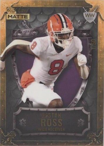 2022 Wild Card MATTE Justyn Ross #WW-28
