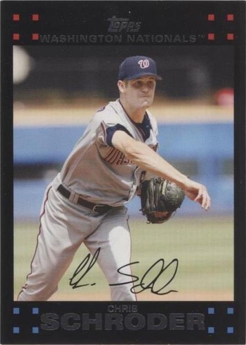 2007 Topps Updates & Highlights - Chris Schroder #UH317