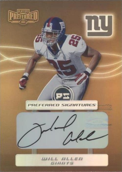 2001 Playoff Preferred Will Allen #102