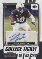 2021 Panini Contenders Draft Picks Shaka Toney #182