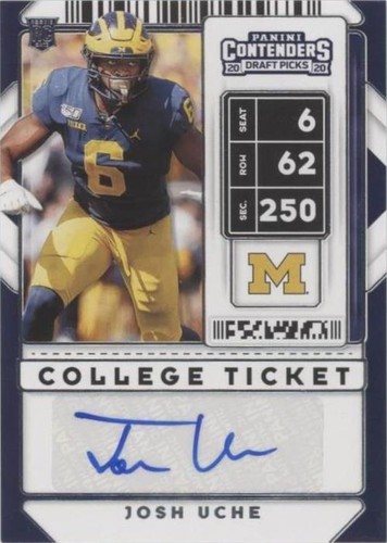 2020 Panini Contenders Draft Picks Josh Uche #248